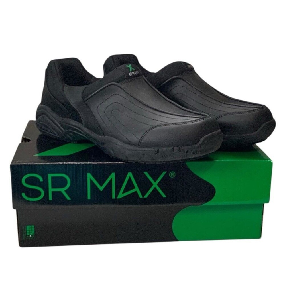 SR Max Charlotte - Women's Size 11 Black Slip Resistant Slip On Shoes w/ Box